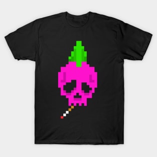 Pink Punk Skull T-Shirt